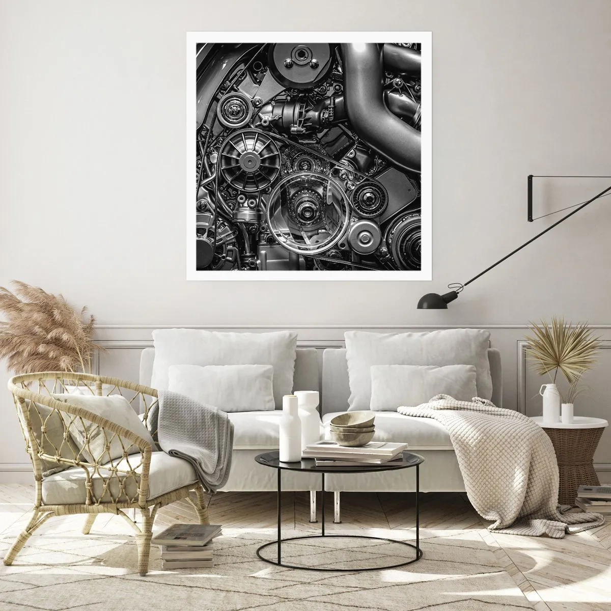 Plakát - Poezie mechaniky - 60x60 cm