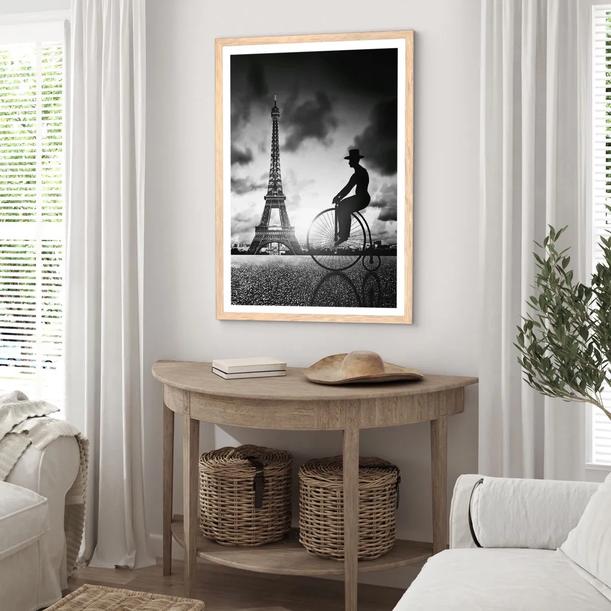 Plakát v rámu světlý dub - Touha po Belle Epoque - 70x100 cm