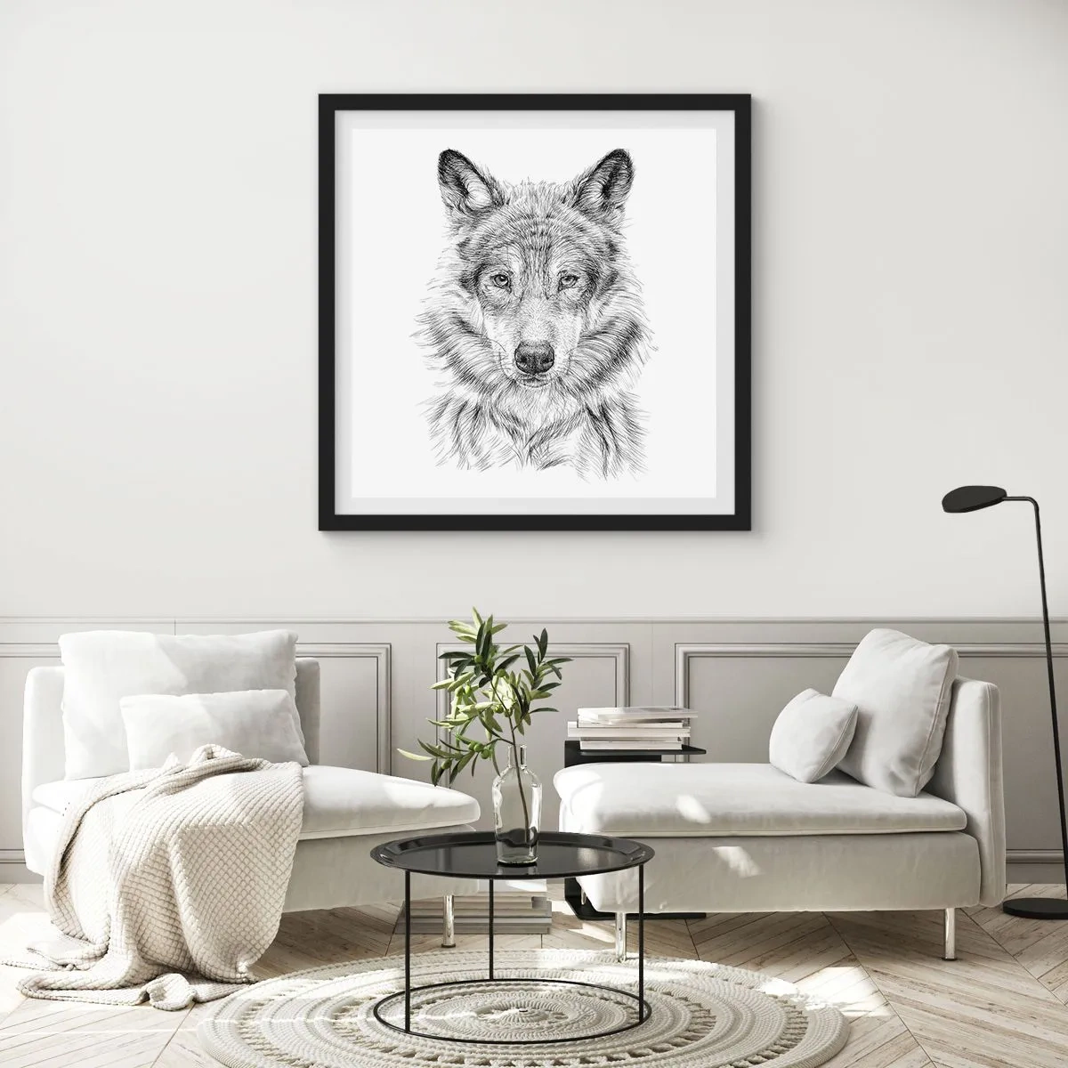 Plakát v černém rámu - Rozený vůdce - 40x40 cm