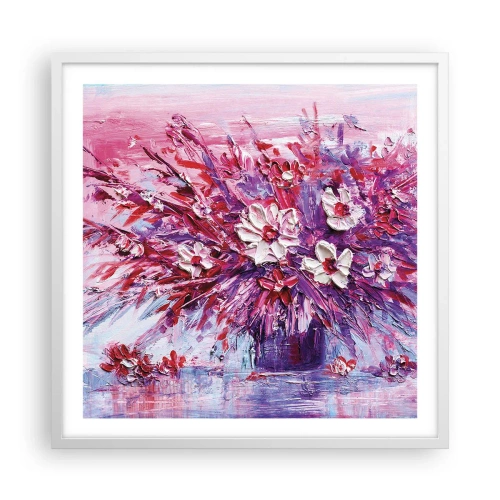 Plakát v bílém rámu - Nevinnost a vášeň - 60x60 cm
