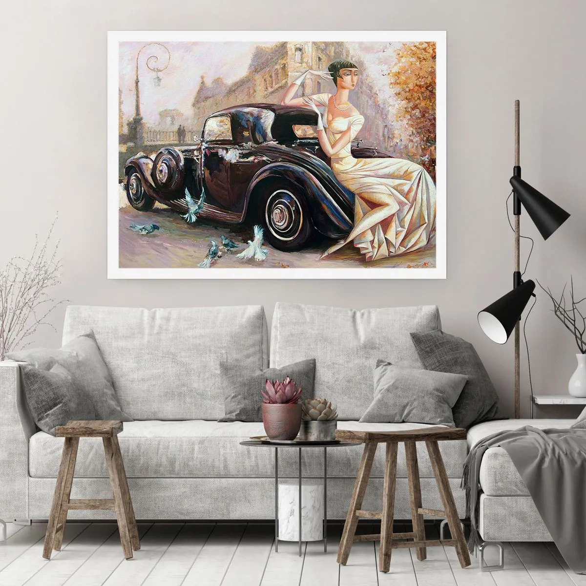 Plakát - Elegance v retro stylu - 70x50 cm