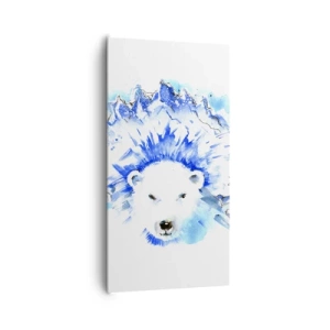 Obraz na plátně - Král Arktidy s ledovou korunou - 65x120 cm