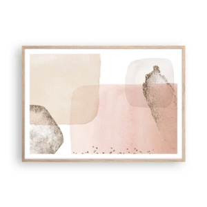 Plakát v rámu světlý dub - Pohled skrze barvy - 100x70 cm