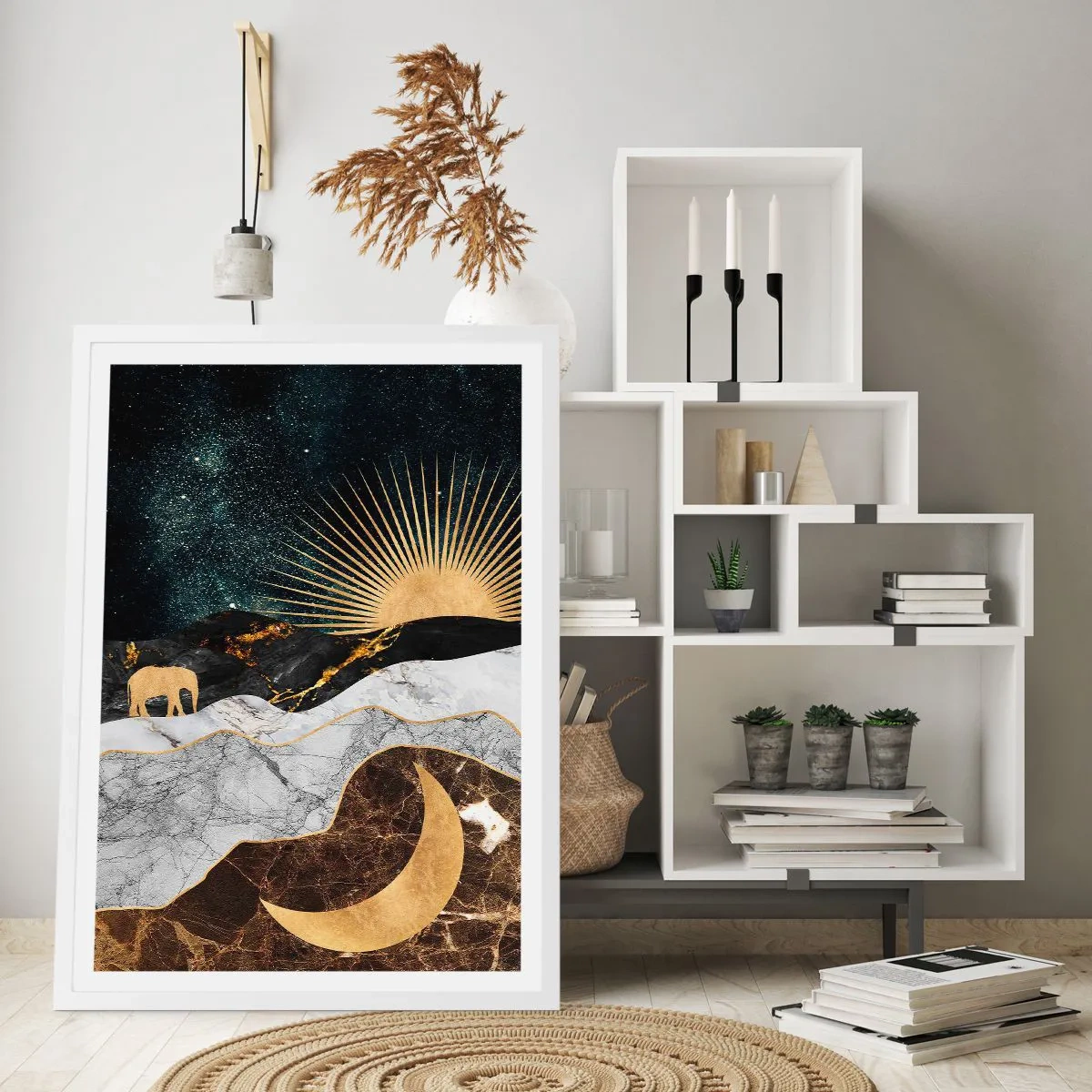 Plakát v bílém rámu - Odvěké práva - 40x50 cm