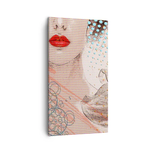 Obraz na plátně - Komiksový heroin - 45x80 cm