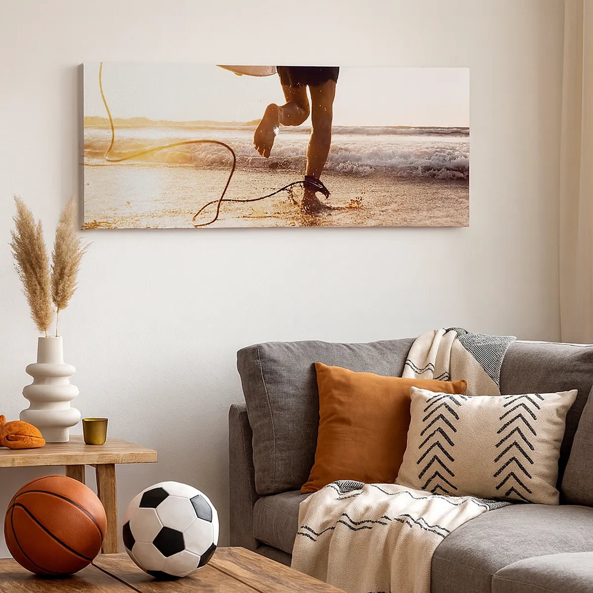 Obraz na plátně - Vstříc vlně - 30x30 cm