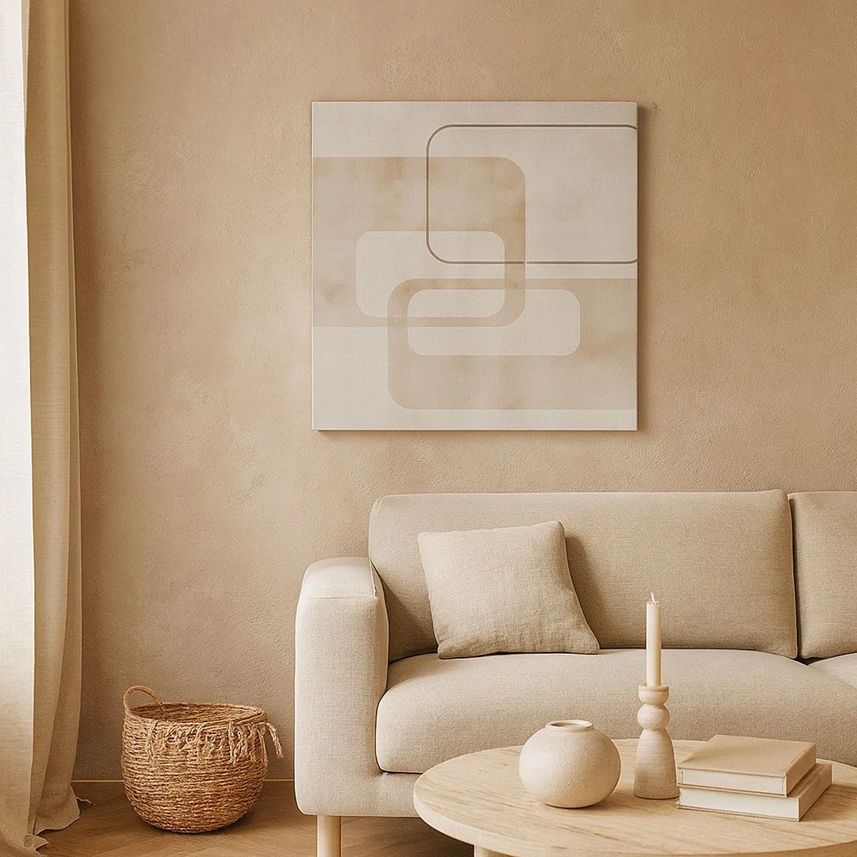 Obraz na plátně - Geometrická fuga - 30x30 cm