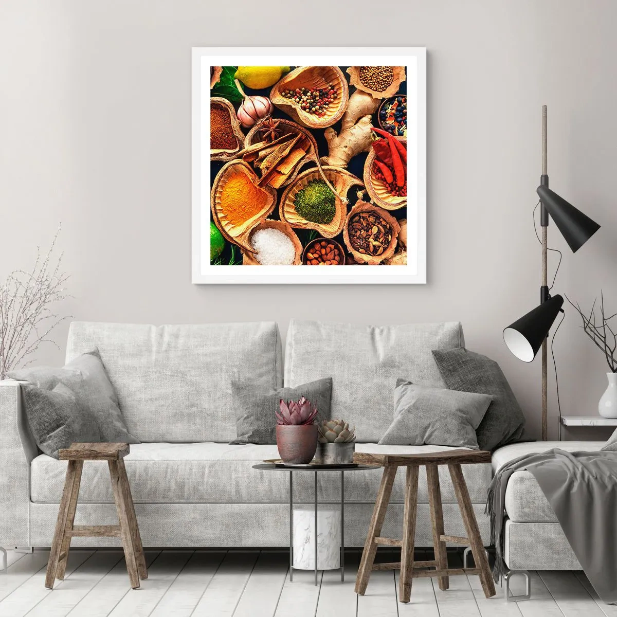 Plakát v bílém rámu - Vezmi si, co chceš - 50x50 cm