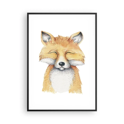 Plakát v černém rámu - Liščí rozladěnost - 70x100 cm