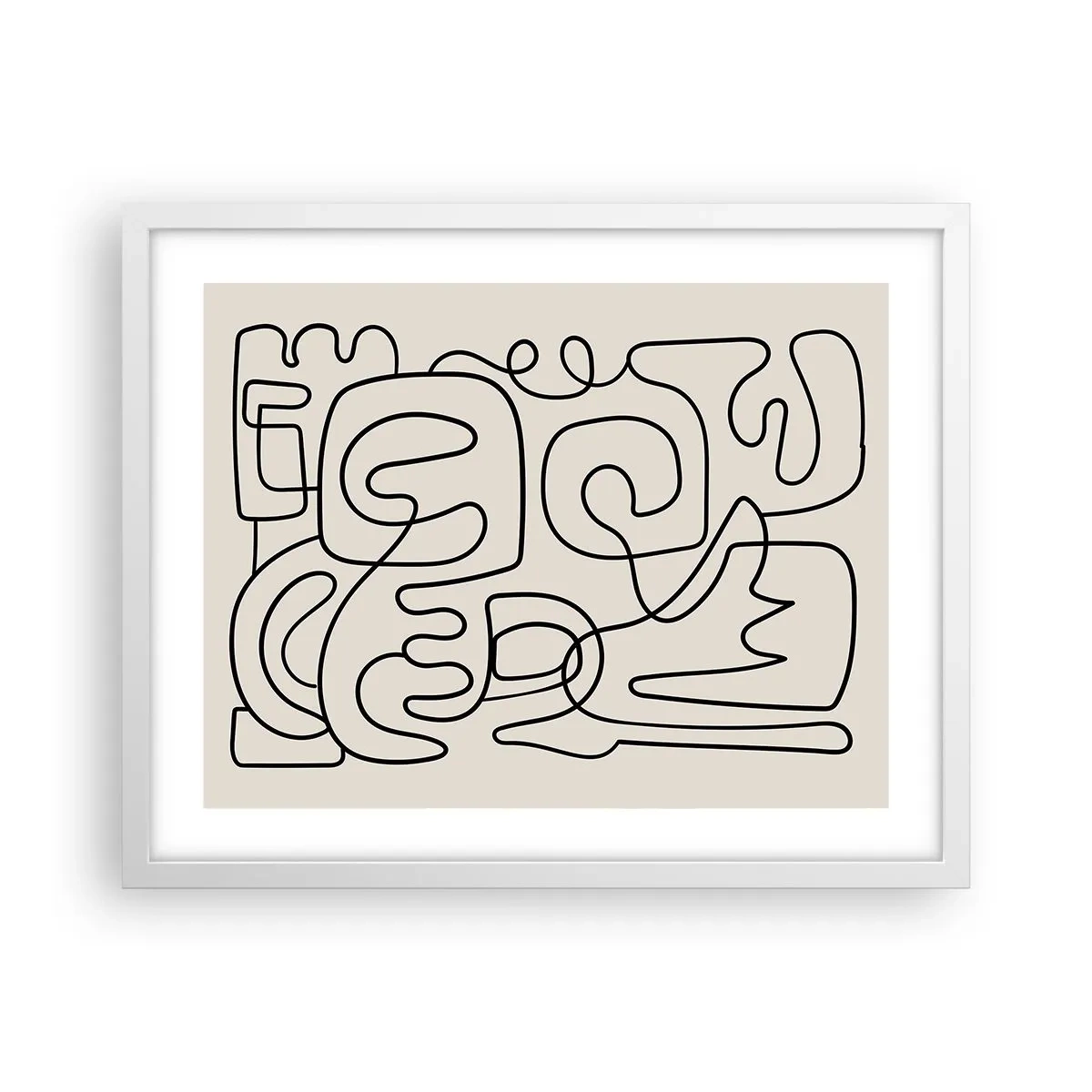 Plakát v bílém rámu - Podle stopy - 50x40 cm