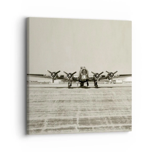 Obraz na plátně - Jako vždy připraven - 30x30 cm