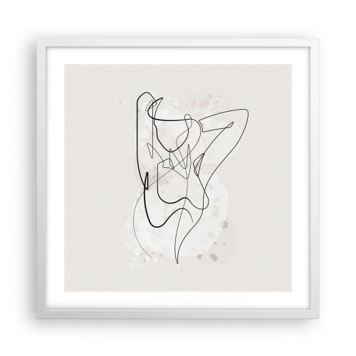 Plakát v bílém rámu - Umění svádění - 50x50 cm