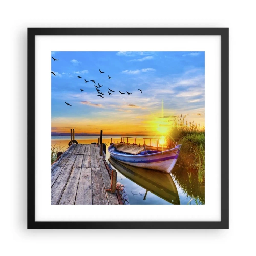 Plakát v černém rámu - Na shledanou zítra - 40x40 cm