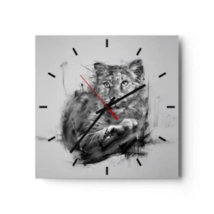 Nástěnné hodiny - Ano, pozorně poslouchám - 40x40 cm