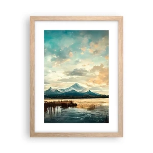 Plakát v rámu světlý dub - Pod ochranou nebe - 30x40 cm