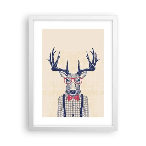 Plakát v bílém rámu - Zábavná extravagance - 30x40 cm