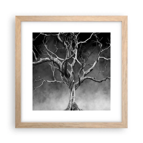 Plakát v rámu světlý dub - Původní a svaté - 30x30 cm