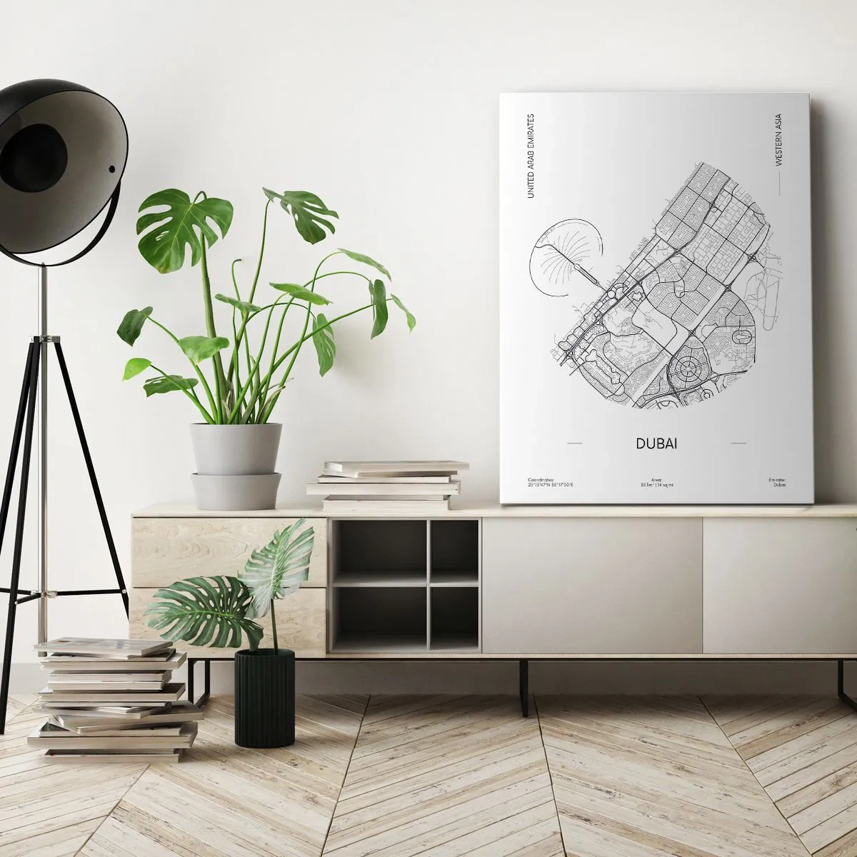 Obraz na plátně - Anatomie Dubaje - 50x70 cm