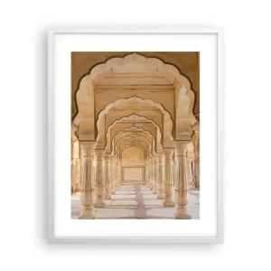 Plakát v bílém rámu - V mahárádžově paláci - 40x50 cm