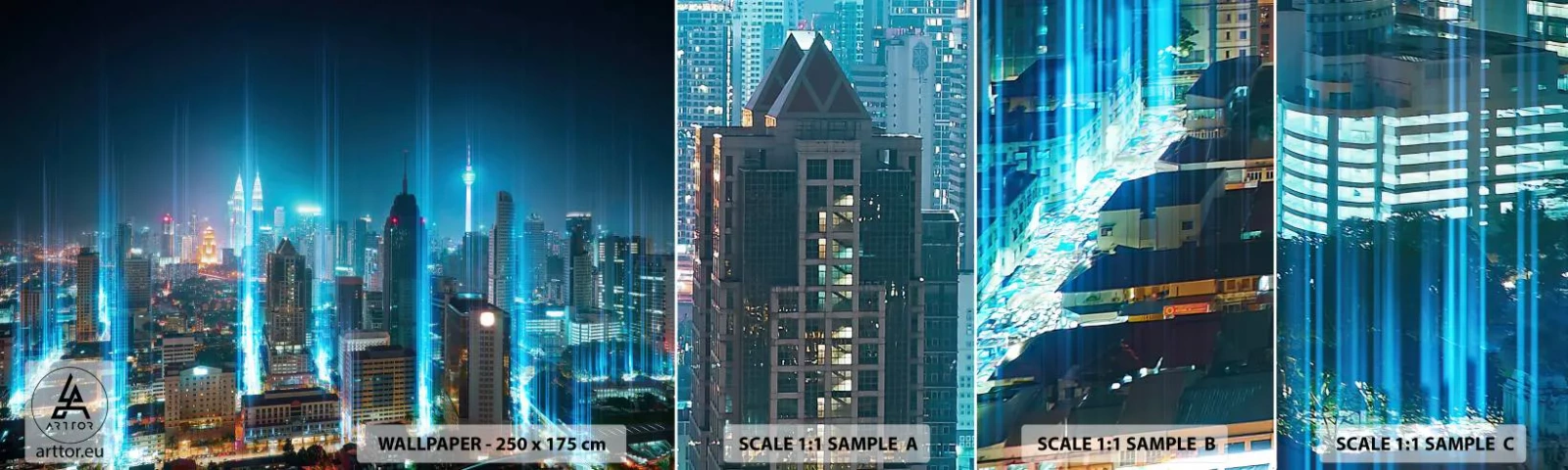 Vzor Fototapety Samolepicí Deluxe Sticker - Berlinským způsobem do nebe - Město, Architektura, Cestování - 100x30 cm