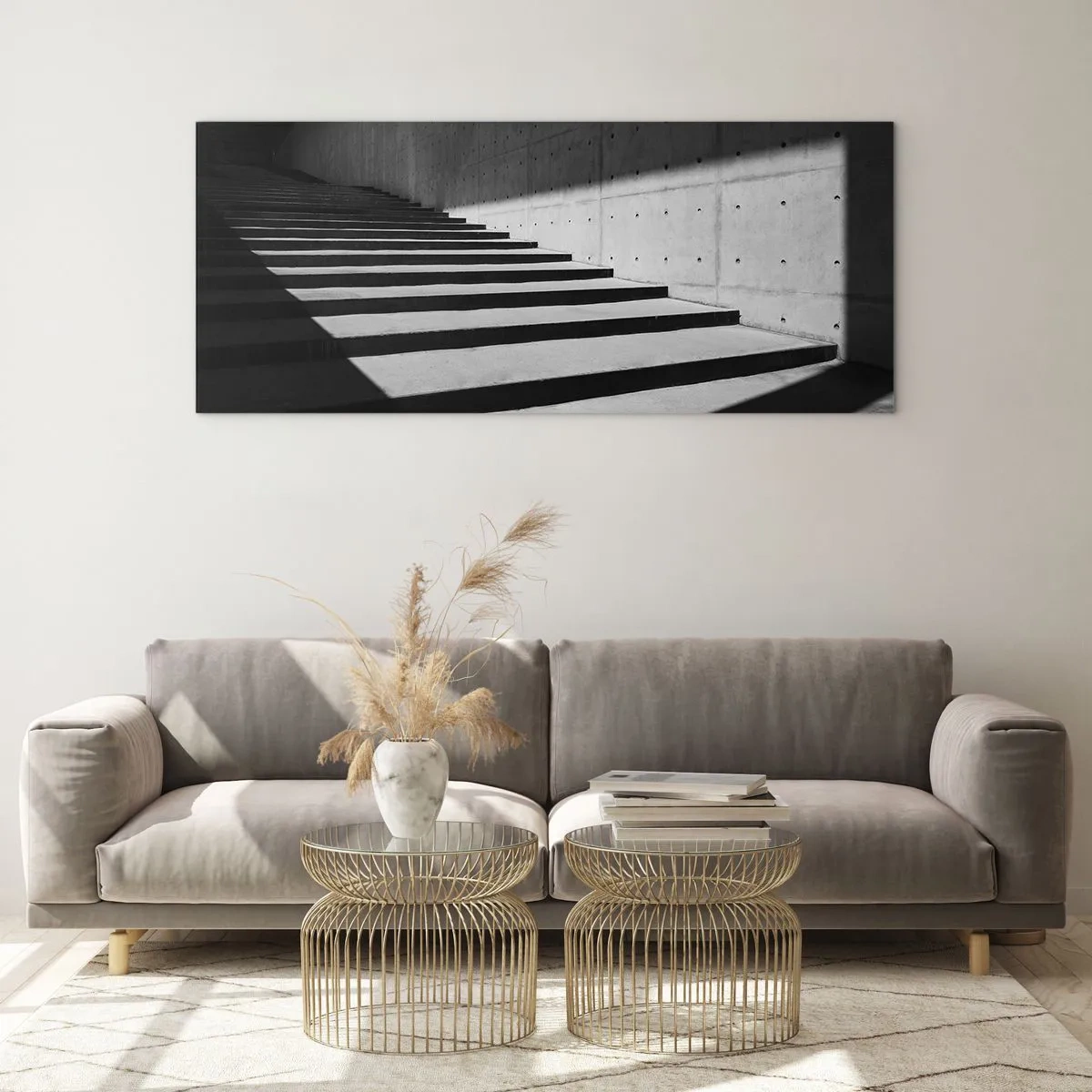 Obraz na skle - Syrová krása modernismu - 100x40 cm