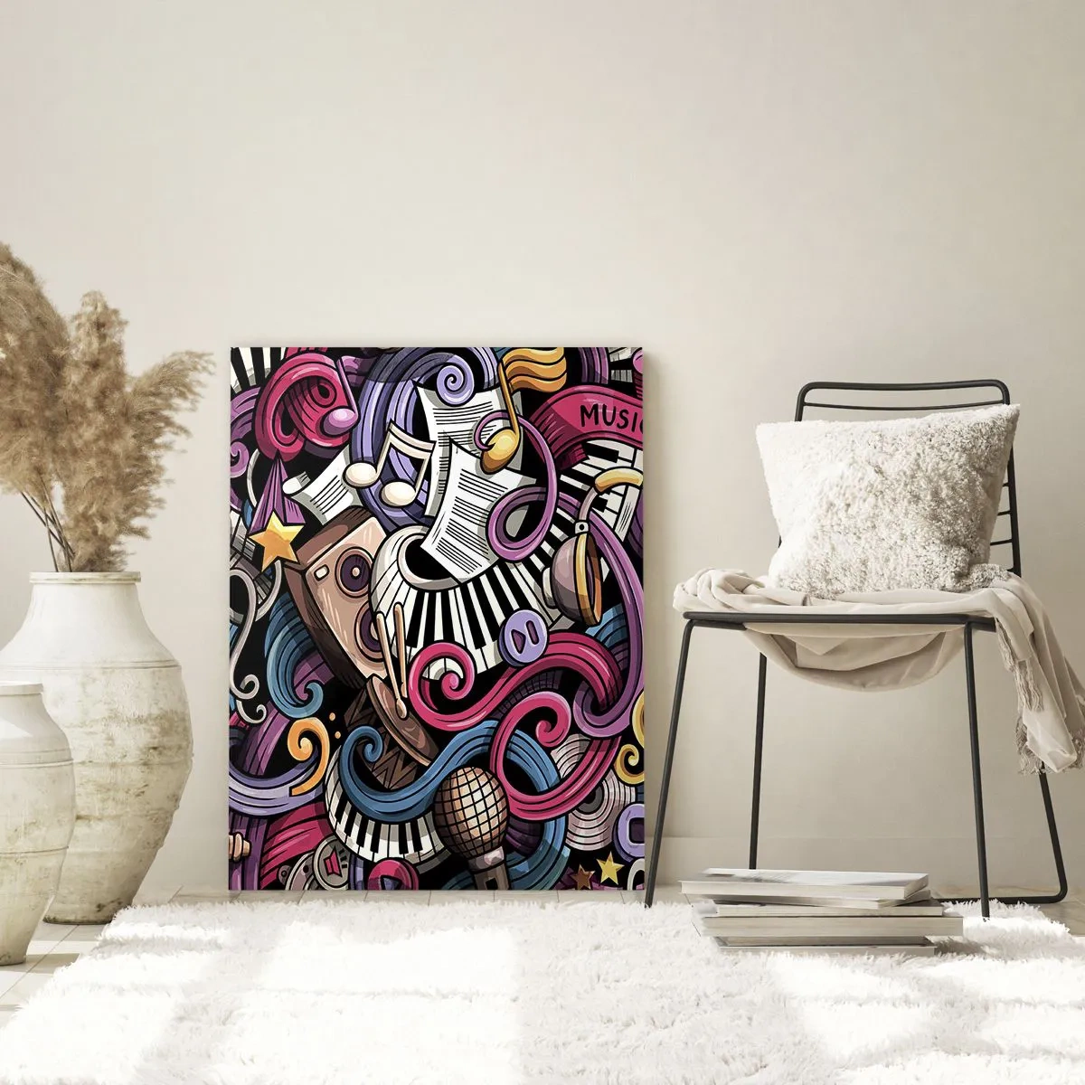 Obraz na skle - Komplikovaná melodie - 50x70 cm