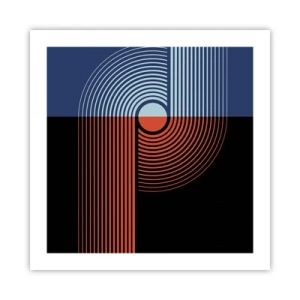 Plakát - V geometrickém objetí - 50x50 cm
