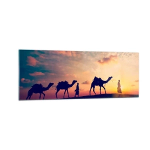 Obraz na skle - Tajemný duch orientu - 140x50 cm