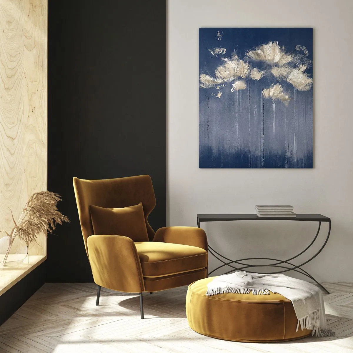 Obraz na skle - Jako okvětní lístky ve větru - 50x70 cm