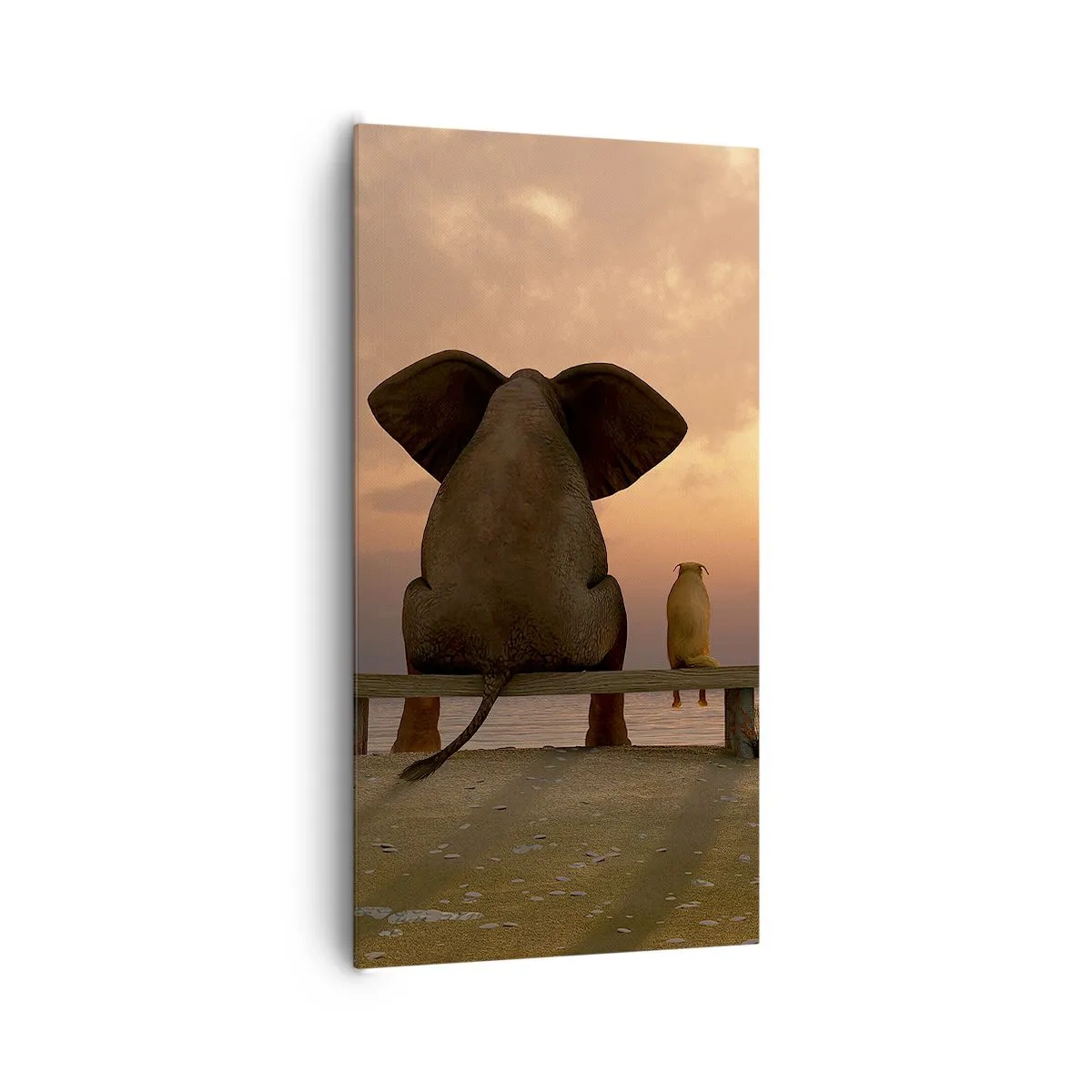 Obraz na plátně - Je skvělé spolu mlčet - 65x120 cm