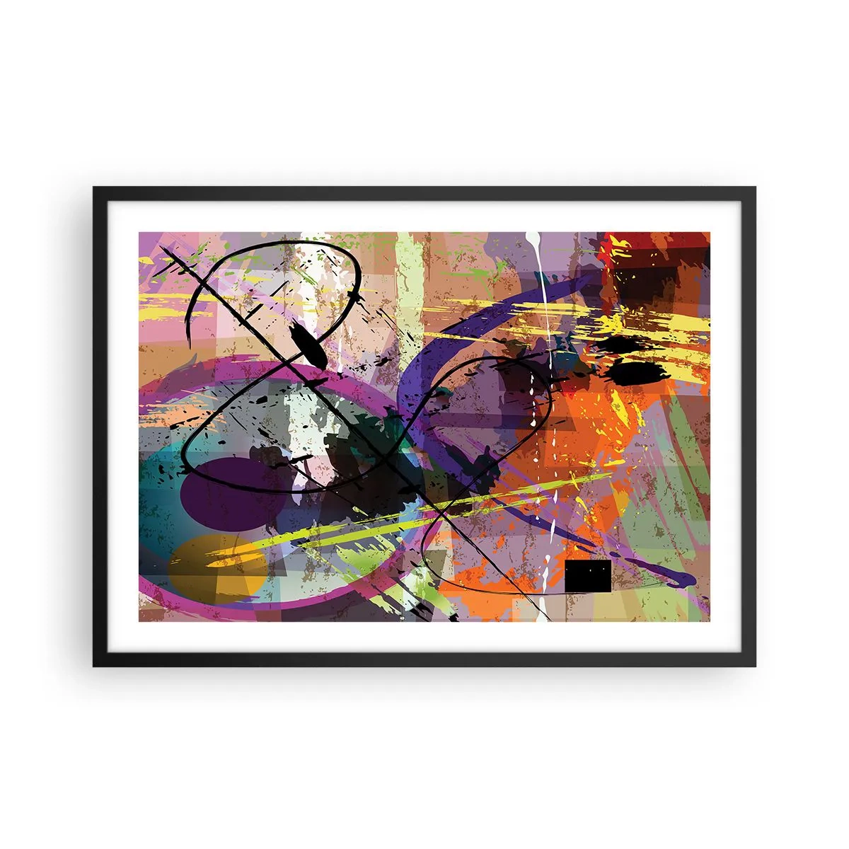 Plakát v černém rámu - Lze přímo nebo kolem - 70x50 cm