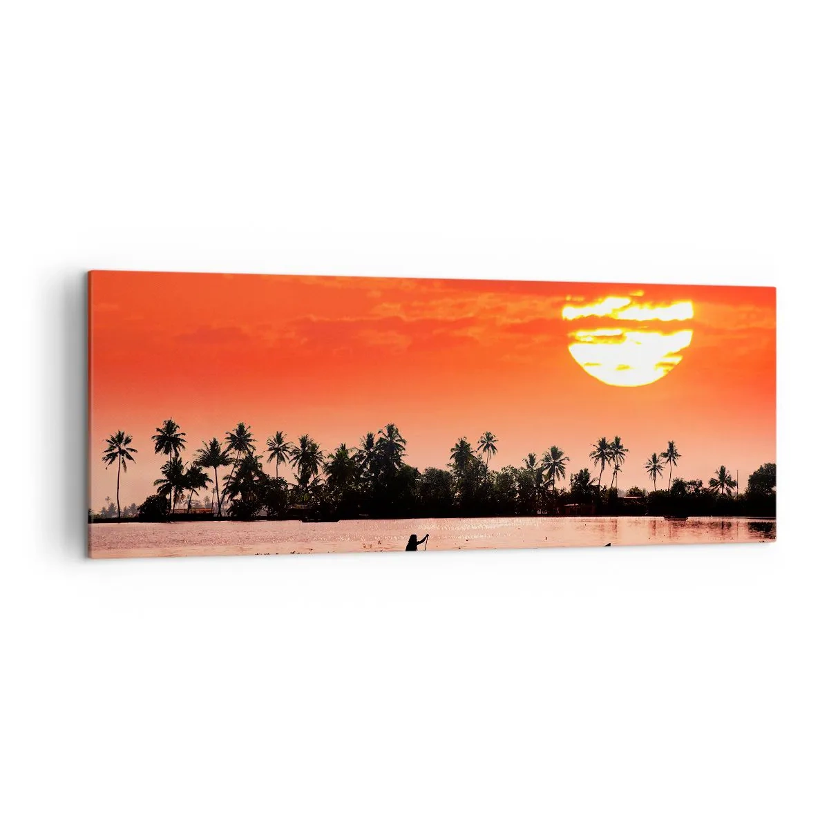 Obraz na plátně - Klid tropů při západu - 140x50 cm