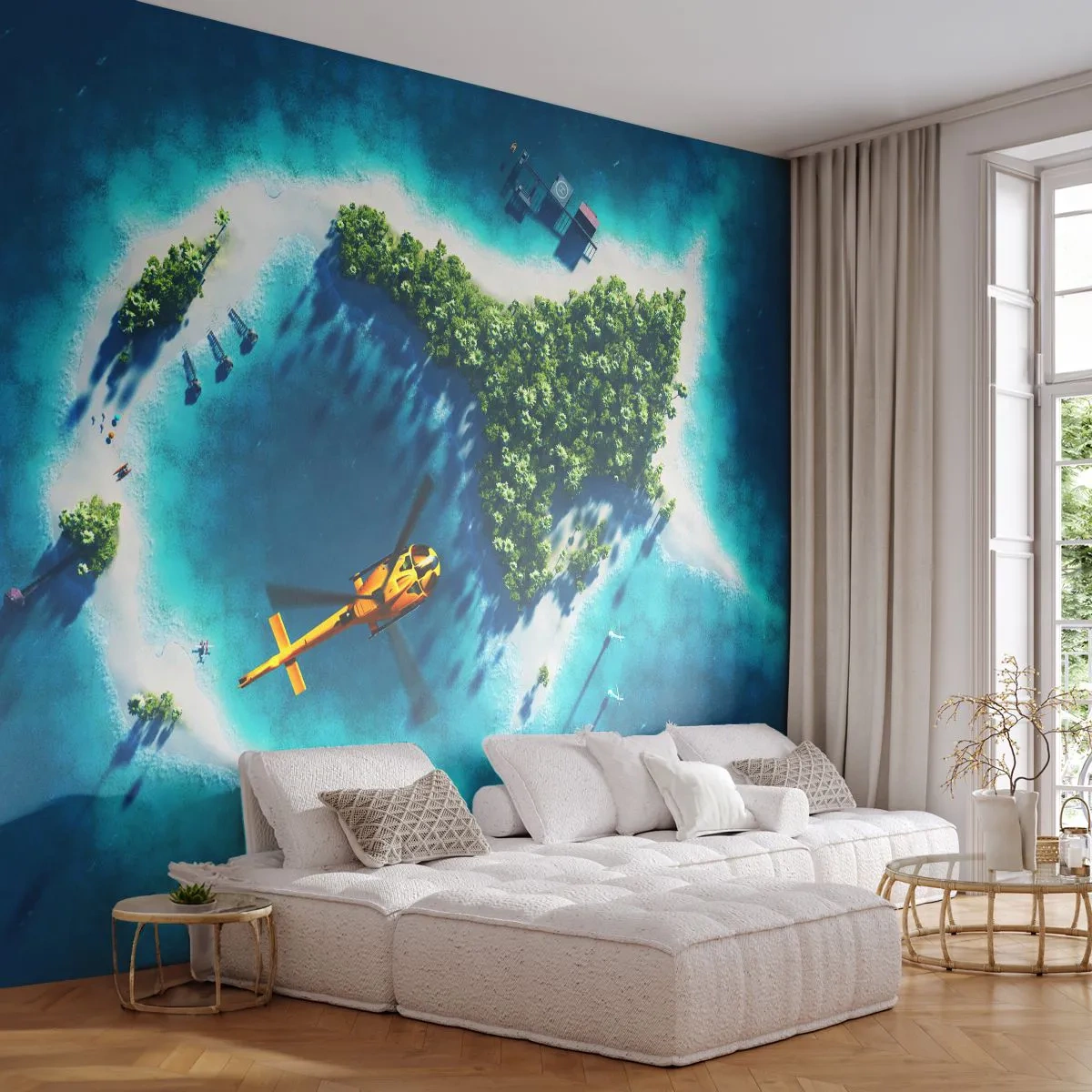 Fototapeta Premium Canvas - Kup si ostrov - Krajina, ostrov, Pláž - 250x175 cm