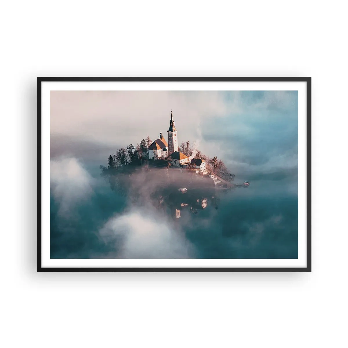 Plakát v černém rámu - Ostrov snů - 100x70 cm