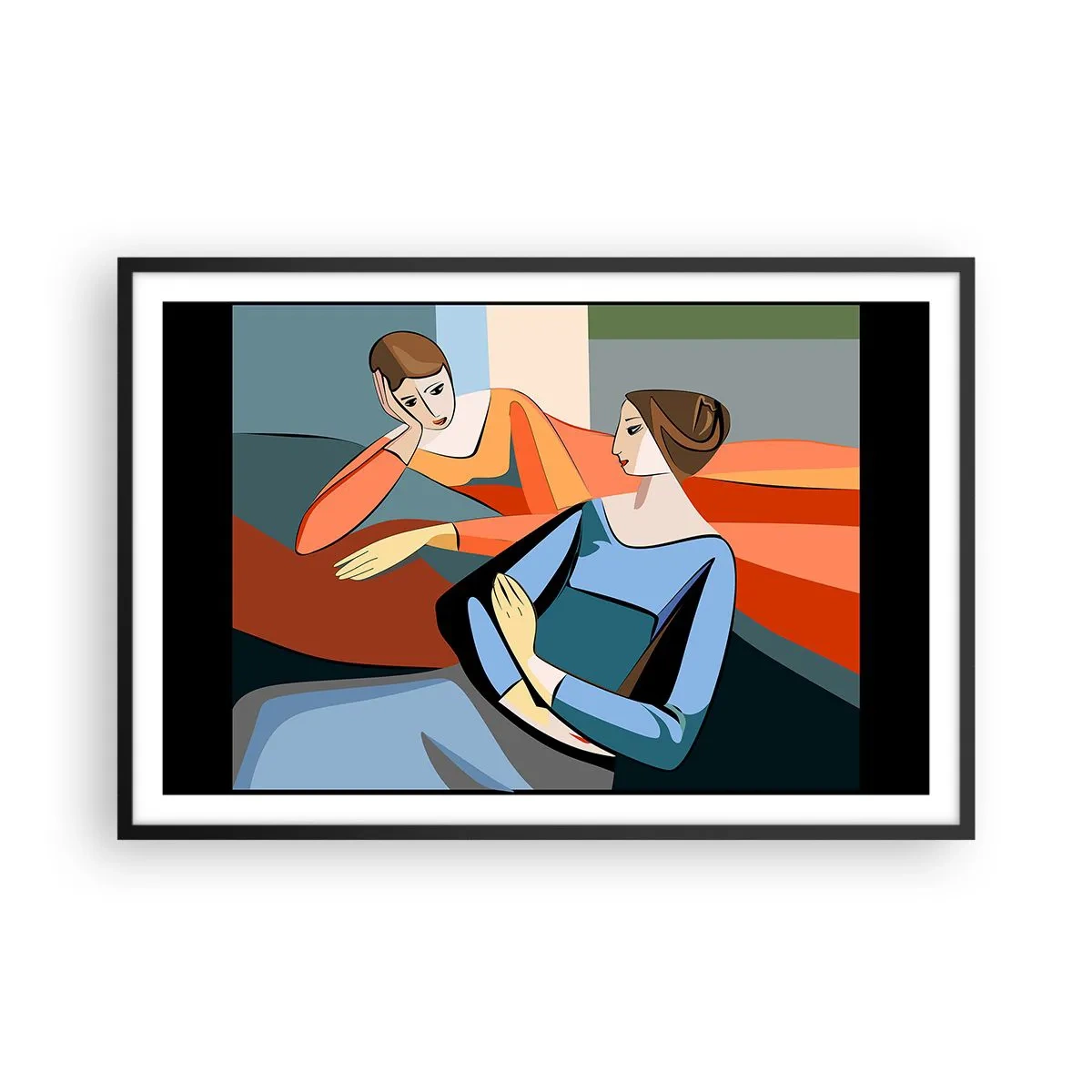 Plakát v černém rámu - Chvíle svěření - 91x61 cm