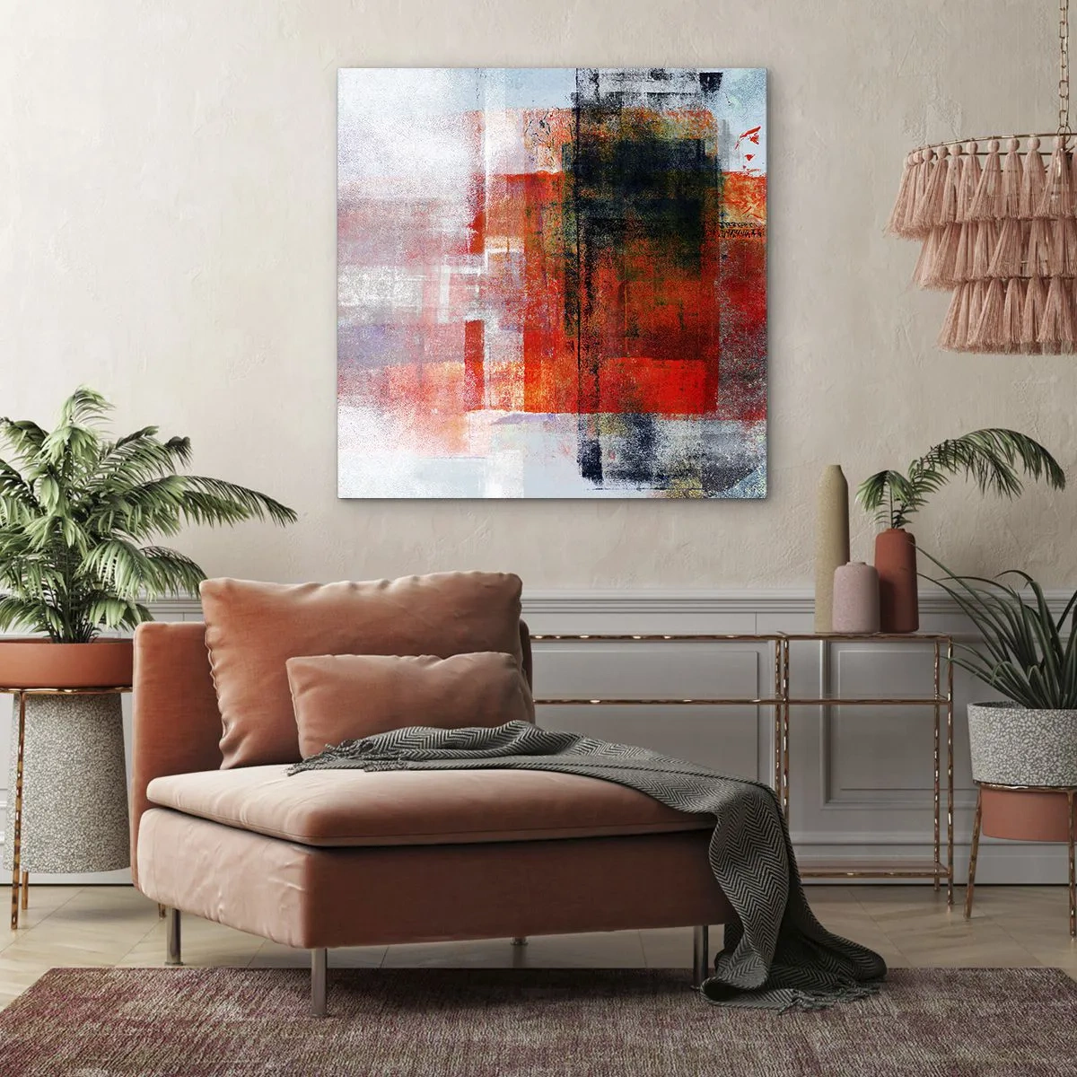 Obraz na plátně - Zářící kompozice - 70x70 cm