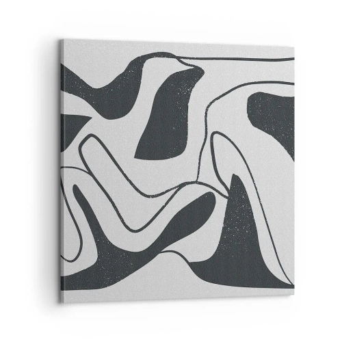 Obraz na plátně - Abstraktní hra v labyrintu - 60x60 cm