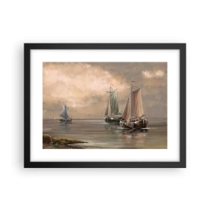 Plakát v černém rámu - Návrat námořníků - 40x30 cm