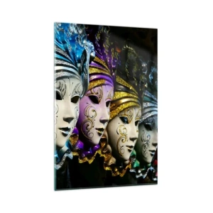 Obraz na skle - Tajemství ve zlaté a ve stříbrné - 80x120 cm