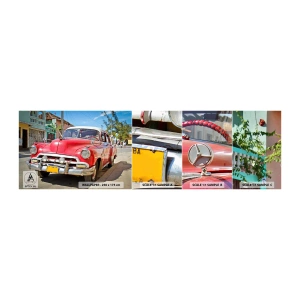 Vzor Fototapety Samolepicí Deluxe Sticker - Ještě jenom na Kubě - Automobilový průmysl, Historické auto, Architektura - 100x30 cm