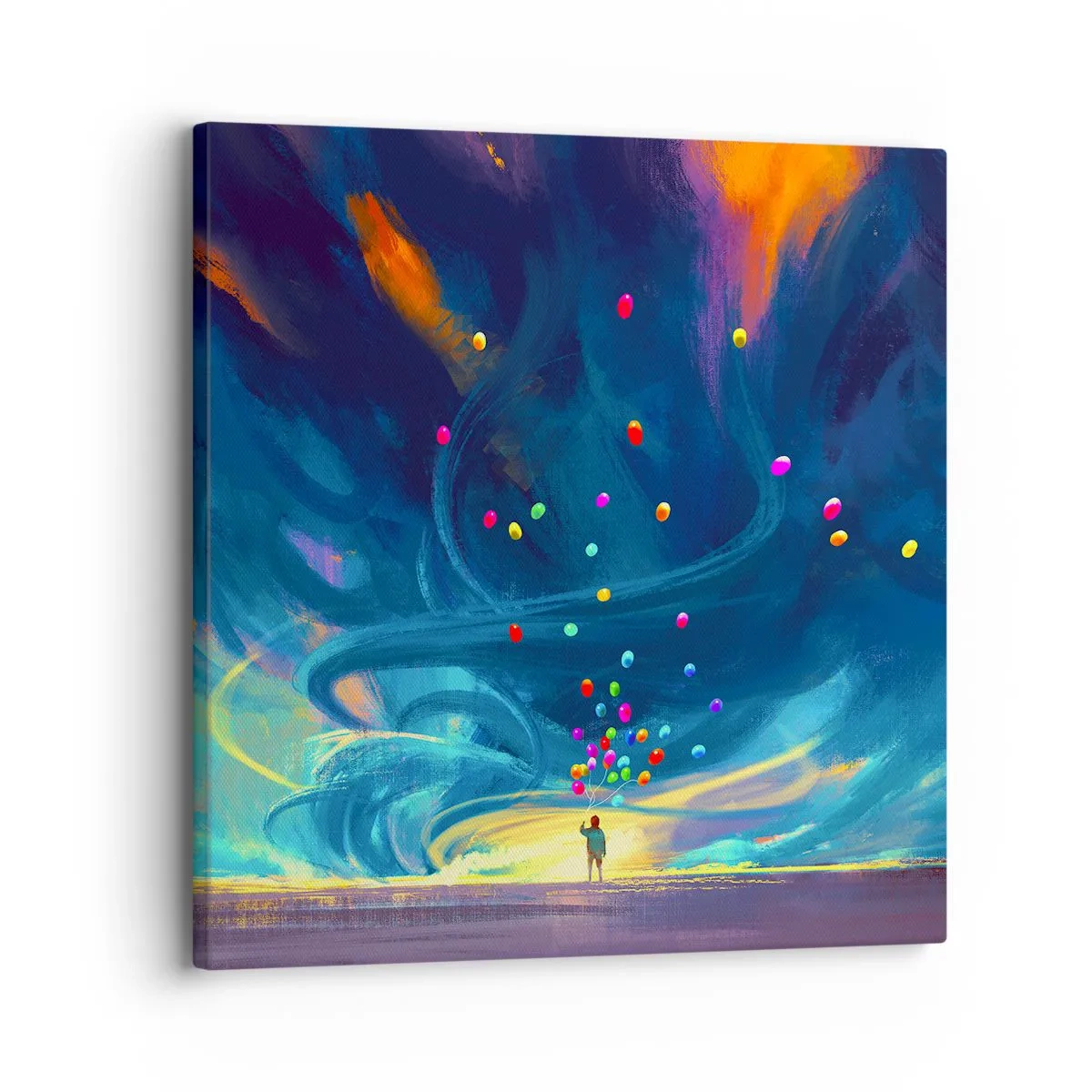 Obraz na plátně - Na modrý vítr - 30x30 cm