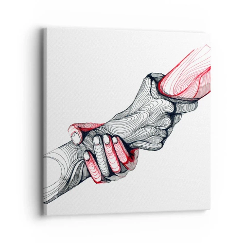 Obraz na plátně - Jste v dobrých rukou - 40x40 cm