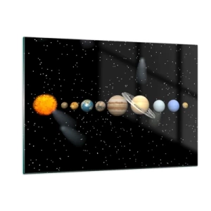 Obraz na skle - A planety šílejí, šílejí… - 120x80 cm