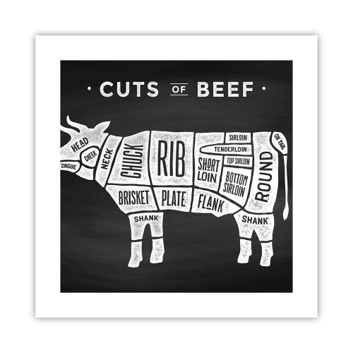 Plakát - Slabikář řezníka - 40x40 cm