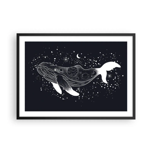 Plakát v černém rámu - V oceánu vesmíru - 70x50 cm
