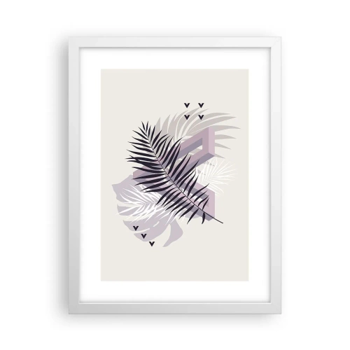 Plakát v bílém rámu - Stín stínu - 30x40 cm