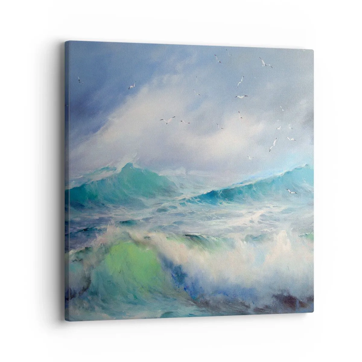 Obraz na plátně - „Vichřice zavyla triumfálně…“ - 40x40 cm