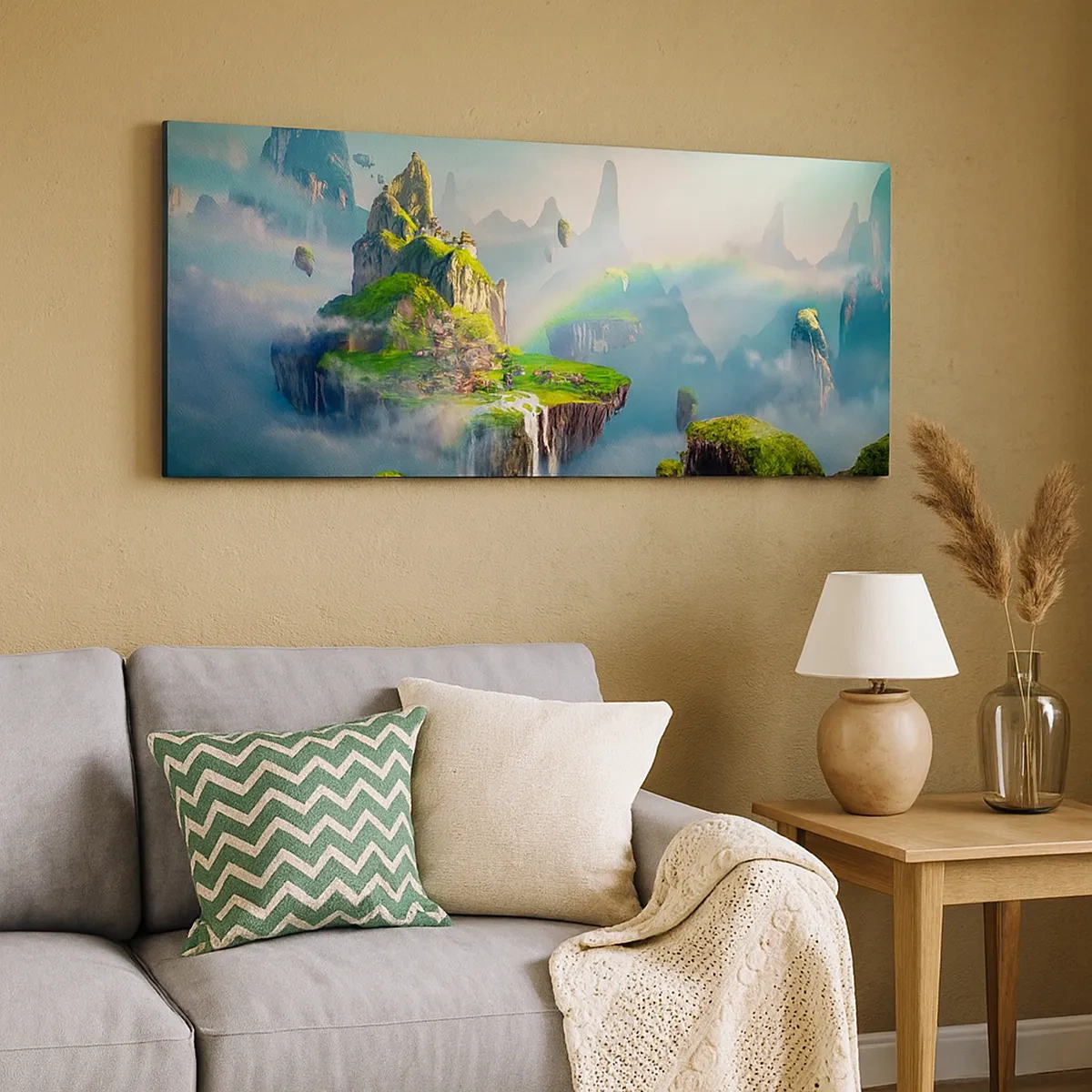 Obraz na plátně - Uprostřed nebe - šťastné ostrovy - 30x30 cm