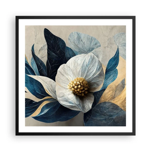 Plakát v černém rámu - Zlaté srdce - 60x60 cm