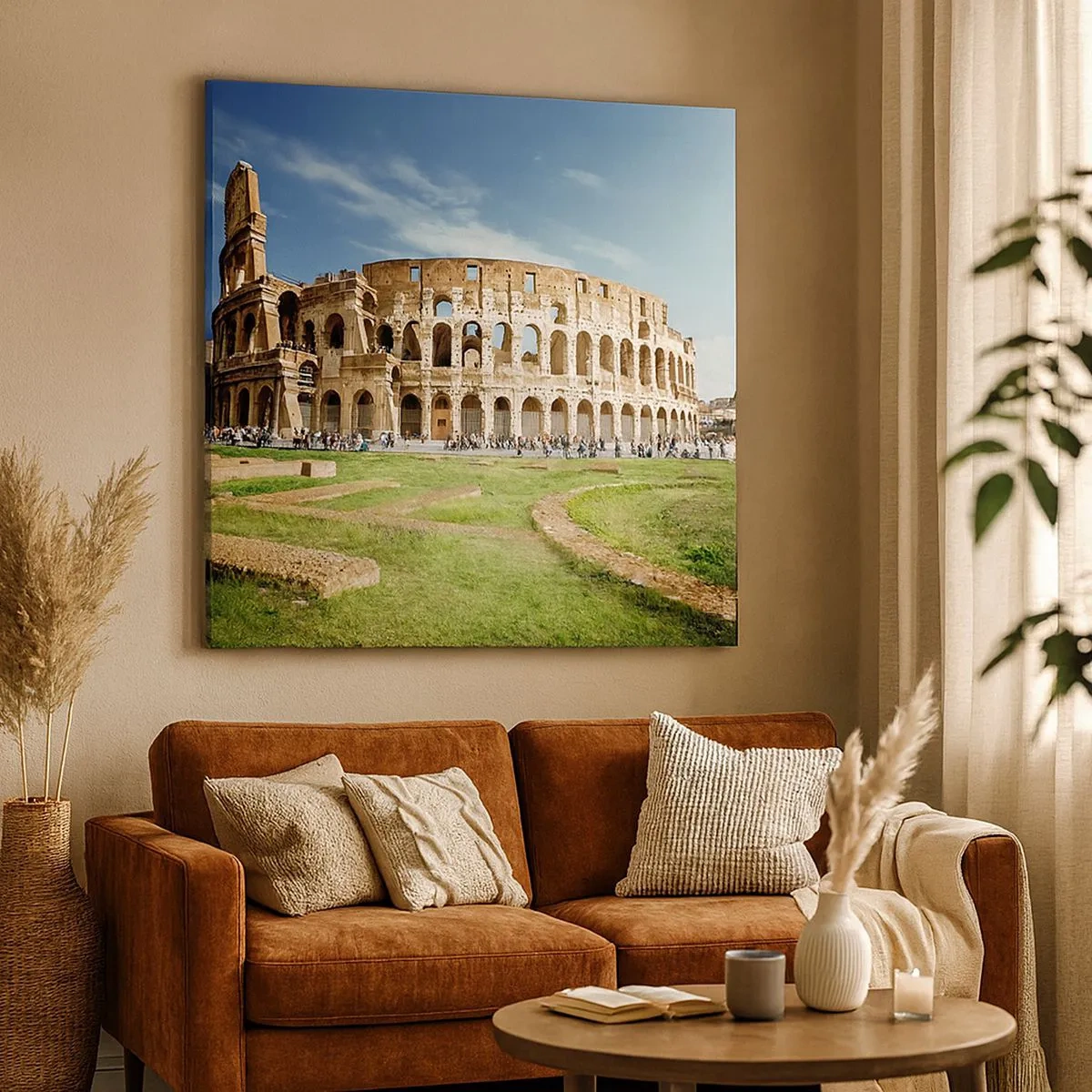 Obraz na plátně - Ještě je slyšet chrastění zbraní - 30x30 cm